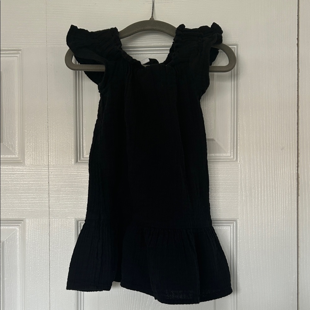 GAP Black Girls Ruffle Sleeve Dress